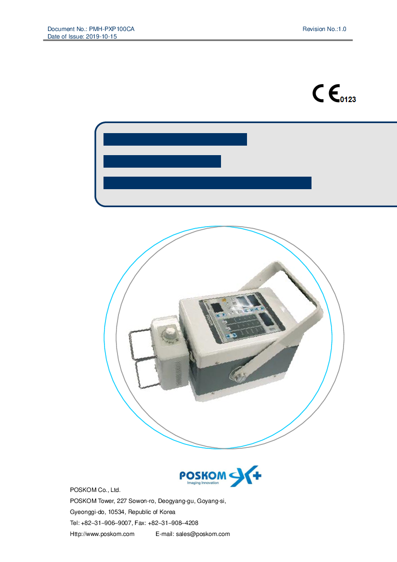 

SN PTV40 1506 006 Barbært røntgenapparat POSKOM inkl. håndudløser

