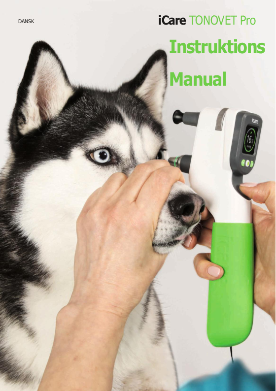 

iCare Tonovet PRO manual DK


