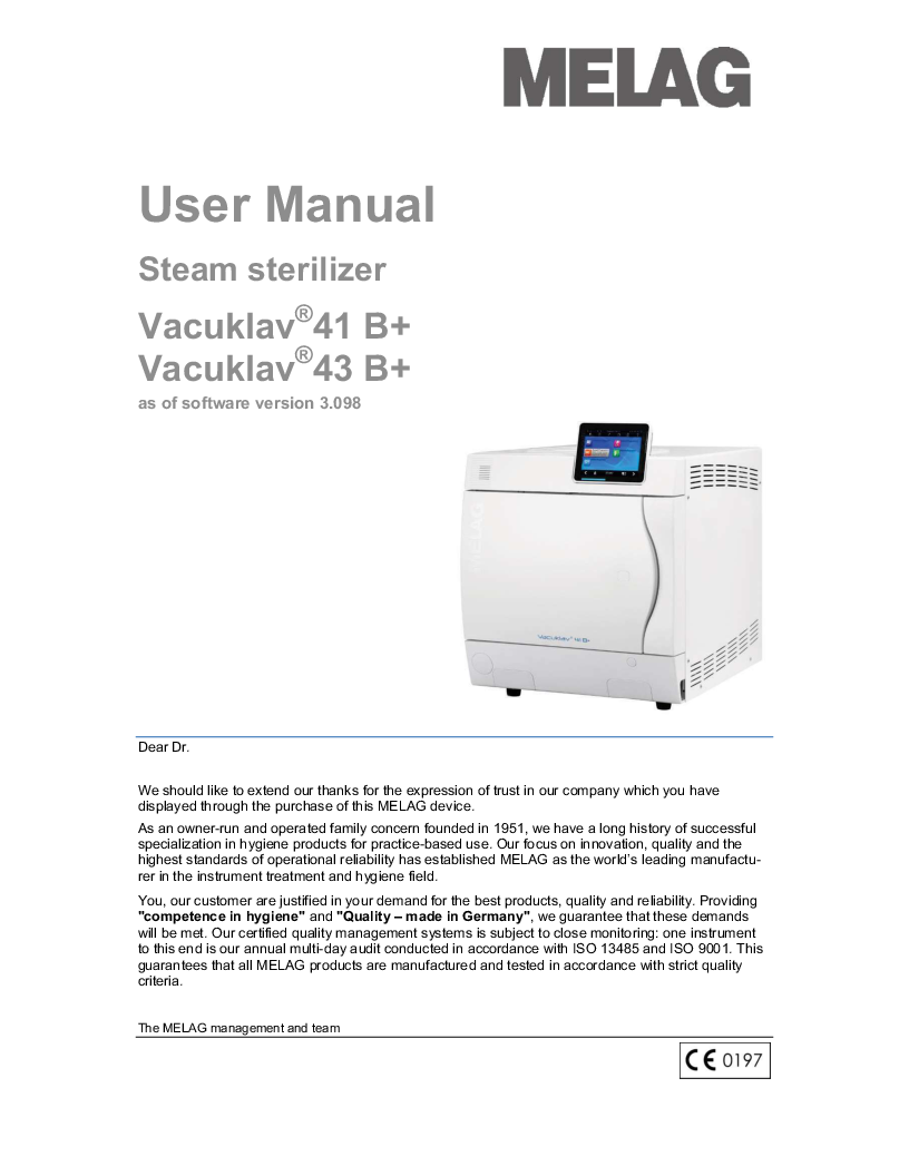 

MELAG SteriHero Speed+ inkl. 2 bakker manual 2

