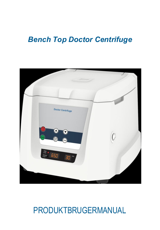 

HAWIFUGE D06 user manual DK

