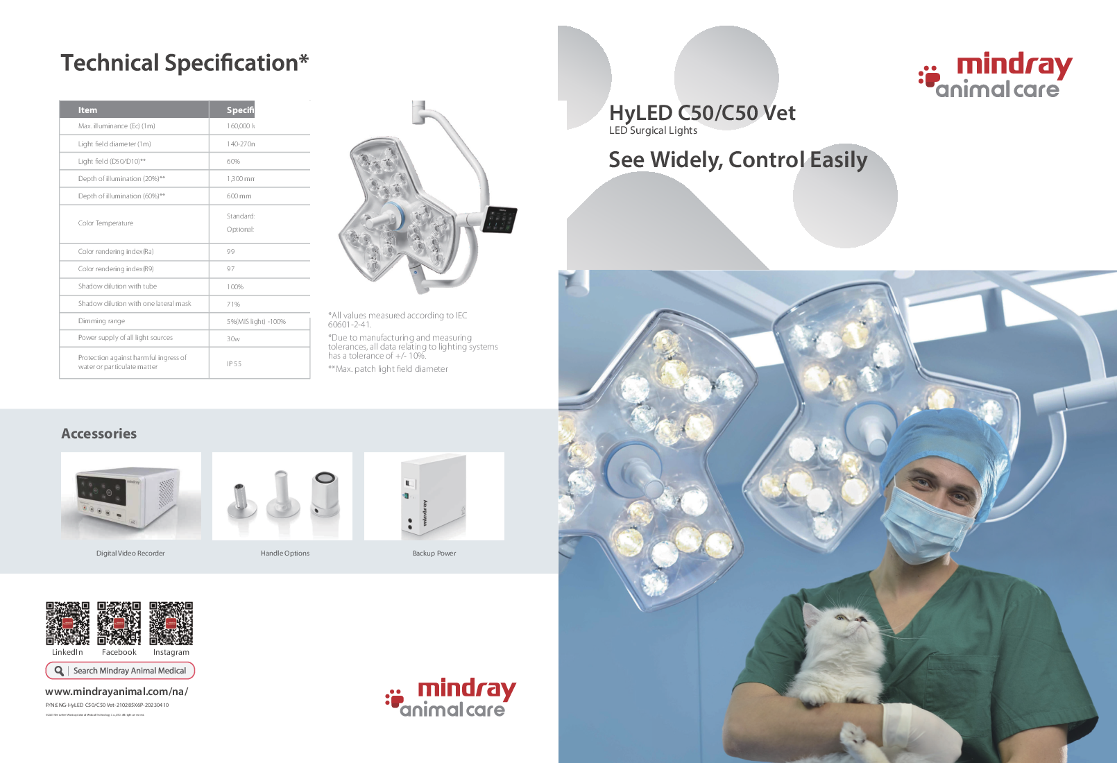 

Mindray HyLED C50 Vet brochure

