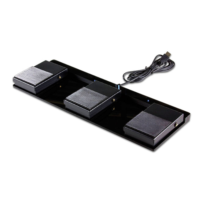 USB triple fodpedal