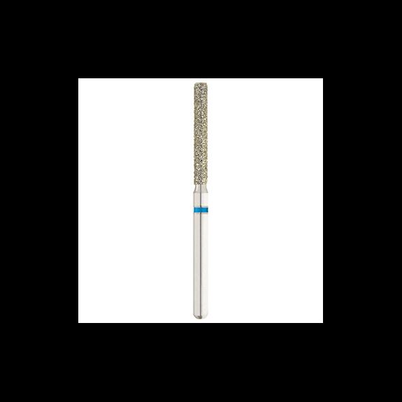 Dental Bur - Diamond Flat End Cylinder - Med Grit - 19mm FG (standard length) - 5 pack