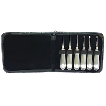 6 Piece Winged Elevator Set, Standard handle