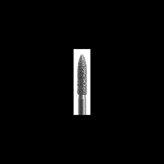 Dental Bur - Diamond Flame 862 012 - Ultra Fine Grit - 19mm FG (standard length) - 5 pack